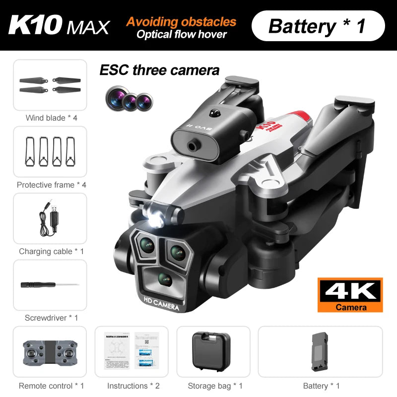 K11 Max Drone with Water Bombs - Professional Aerial Photography Aircraft 8K Three Camera Obstacle Avoidance Foldable Quadcopter 12 K11 Max Drone with Water Bombs - Professional Aerial Photography Aircraft 8K Three Camera Obstacle Avoidance Foldable Quadcopter - Image 12