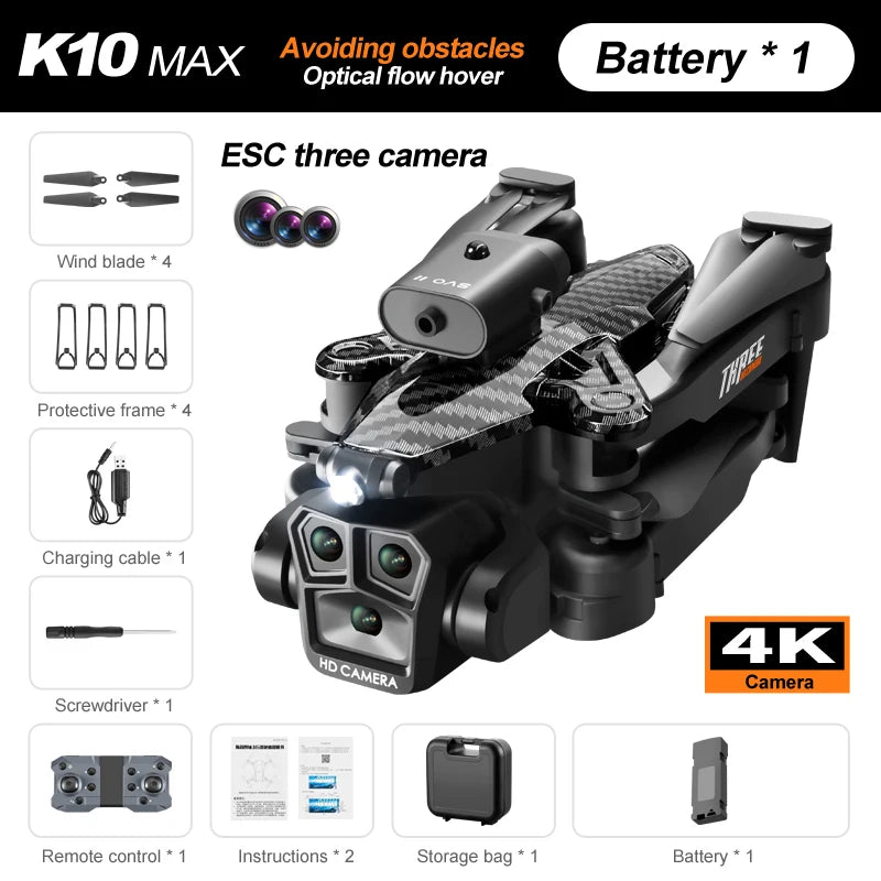 K11 Max Drone with Water Bombs - Professional Aerial Photography Aircraft 8K Three Camera Obstacle Avoidance Foldable Quadcopter 10 K11 Max Drone with Water Bombs - Professional Aerial Photography Aircraft 8K Three Camera Obstacle Avoidance Foldable Quadcopter - Image 10