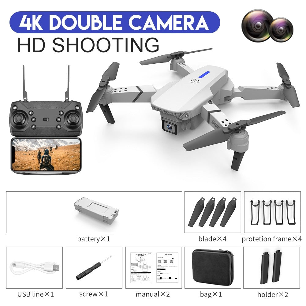 P1 Pro Drone - Wide Angle HD 4K 1080P Camera Height Hold RC Foldable Quadcopter Dron Gift Toy 4 P1 Pro Drone - Wide Angle HD 4K 1080P Camera Height Hold RC Foldable Quadcopter Dron Gift Toy - Image 4