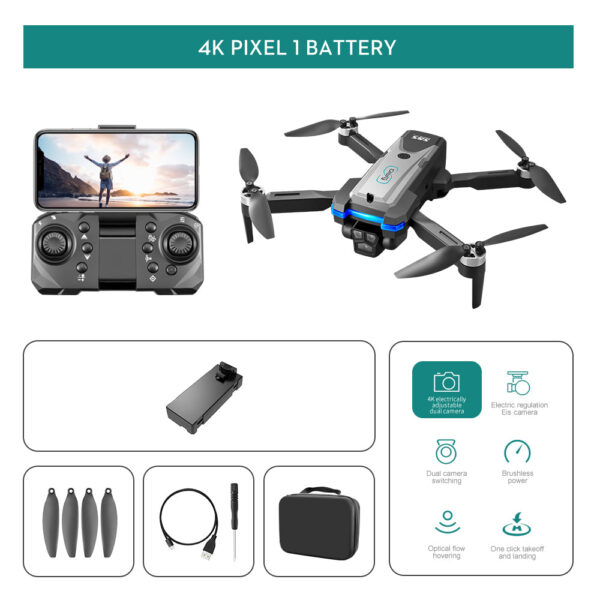 LS S8S Drone - 2.4G optical flow three-camera brushless drone with dual lens WIFI professional aerial photography drone 16 LS S8S Drone - 2.4G optical flow three-camera brushless drone with dual lens WIFI professional aerial photography drone - صورة LS S8S Drone - 2.4G optical flow three-camera brushless drone with dual lens WIFI professional aerial photography drone - صورة 16
