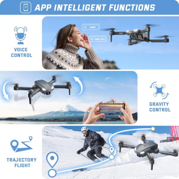 SOTAONE S350 Drone -  1080P HD FPV Live Video, Remote Control Helicopter Toys Gifts for Boys Girls, Altitude Hold, One Key Start, 3D Flips, 2 Batteries - Image 4