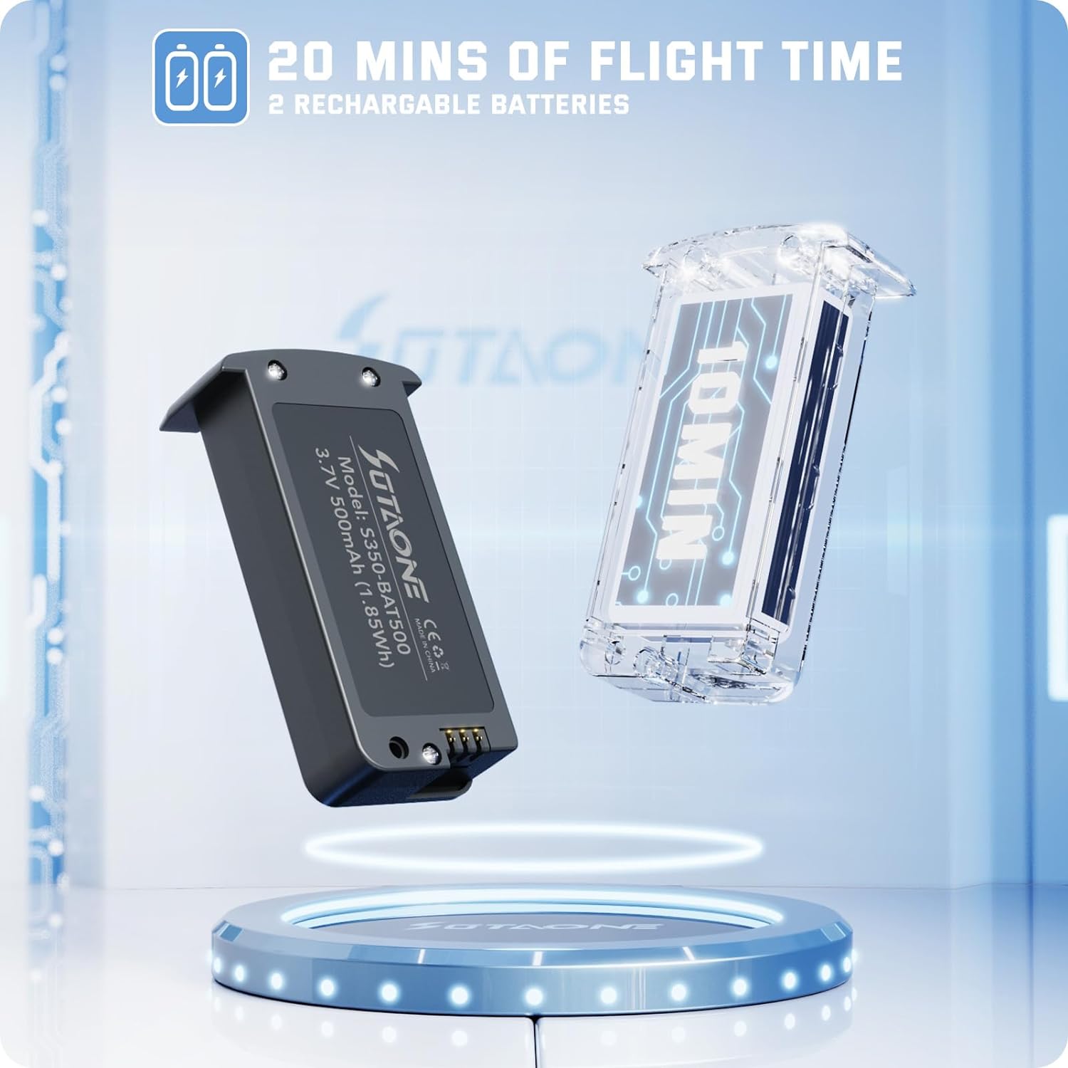 SOTAONE S350 Drone - 1080P HD FPV Live Video, Remote Control Helicopter Toys Gifts for Boys Girls, Altitude Hold, One Key Start, 3D Flips, 2 Batteries 2 SOTAONE S350 Drone - 1080P HD FPV Live Video, Remote Control Helicopter Toys Gifts for Boys Girls, Altitude Hold, One Key Start, 3D Flips, 2 Batteries - Image 2