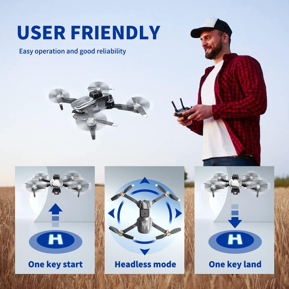 TizzyToy BL01 Drone - 4K Camera Drone with Carrying Case,2 batteries provide a total of 40 mins of battery life,120° Adjustable Lens,One Key Take Off/Land,Altitude Hold,360° Flip 2 TizzyToy BL01 Drone - 4K Camera Drone with Carrying Case,2 batteries provide a total of 40 mins of battery life,120° Adjustable Lens,One Key Take Off/Land,Altitude Hold,360° Flip - Image 2