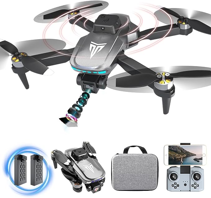 TizzyToy BL01 Drone - 4K Camera Drone with Carrying Case,2 batteries provide a total of 40 mins of battery life,120° Adjustable Lens,One Key Take Off/Land,Altitude Hold,360° Flip 1 TizzyToy BL01 Drone - 4K Camera Drone with Carrying Case,2 batteries provide a total of 40 mins of battery life,120° Adjustable Lens,One Key Take Off/Land,Altitude Hold,360° Flip