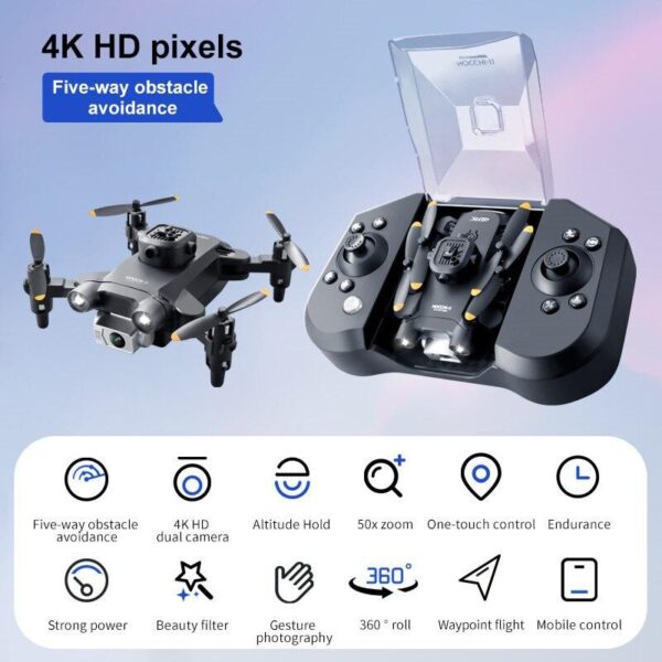 4DRC V30 Mini Drone - with Camera HD 4K 1080P FPV RC Drones Profesional Five-sided Obstacle Avoidance Helicopter Dron Toy Gift - صورة 4DRC V30 Mini Drone - with Camera HD 4K 1080P FPV RC Drones Profesional Five-sided Obstacle Avoidance Helicopter Dron Toy Gift - صورة 16