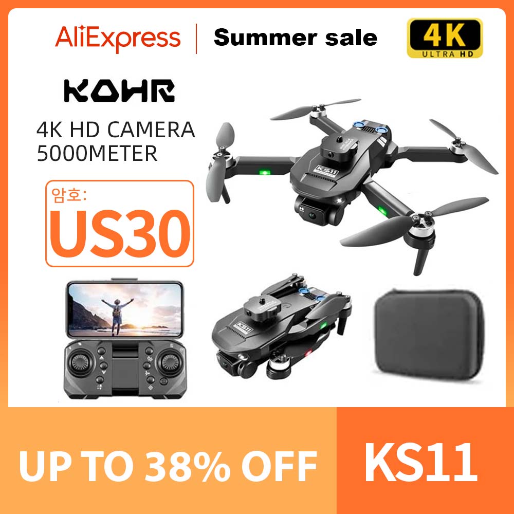 KS11 Drone - Professional 4K Dual Camera Obstacle Avoidance Fold Quadcopter Helicopter Aerial Photography WIFI RC Toy Gift 2 KS11 Drone - Professional 4K Dual Camera Obstacle Avoidance Fold Quadcopter Helicopter Aerial Photography WIFI RC Toy Gift - Image 2