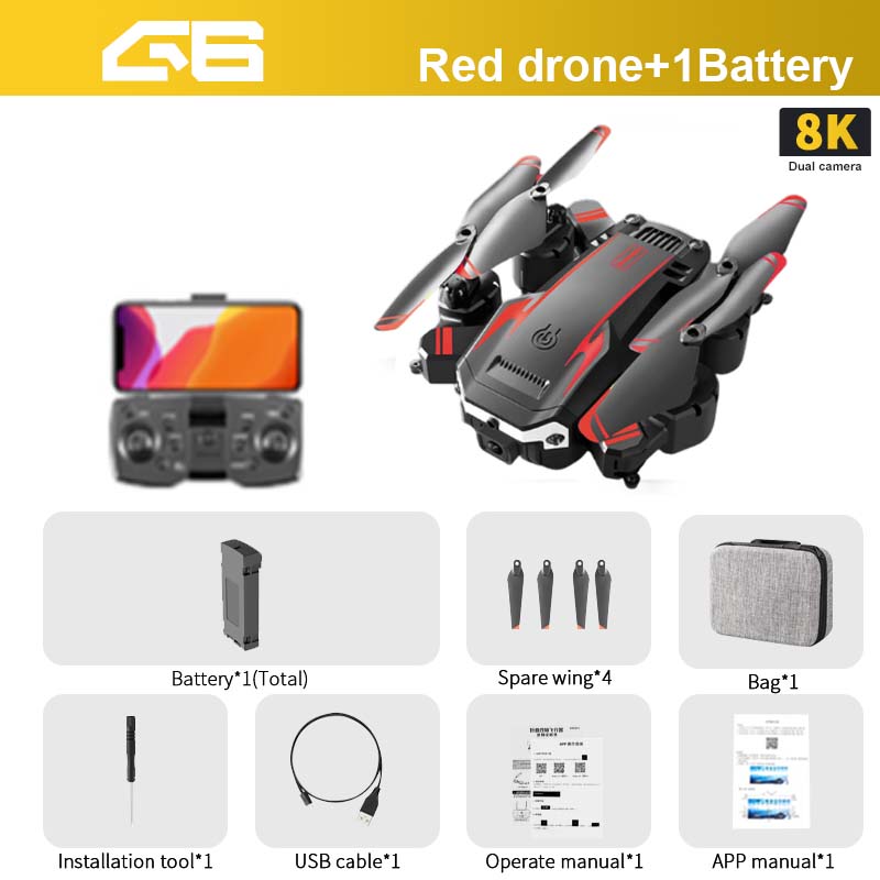 G6 Drone - 8K 5G GPS Professional Q6 HD Aerial Photography Obstacle Avoidance UAV Quadrotor Helicopter RC Distance 5000m 25 G6 Drone - 8K 5G GPS Professional Q6 HD Aerial Photography Obstacle Avoidance UAV Quadrotor Helicopter RC Distance 5000m — изображение 25