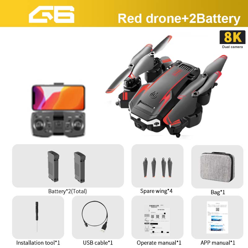 G6 Drone - 8K 5G GPS Professional Q6 HD Aerial Photography Obstacle Avoidance UAV Quadrotor Helicopter RC Distance 5000m 20 G6 Drone - 8K 5G GPS Professional Q6 HD Aerial Photography Obstacle Avoidance UAV Quadrotor Helicopter RC Distance 5000m — изображение 20