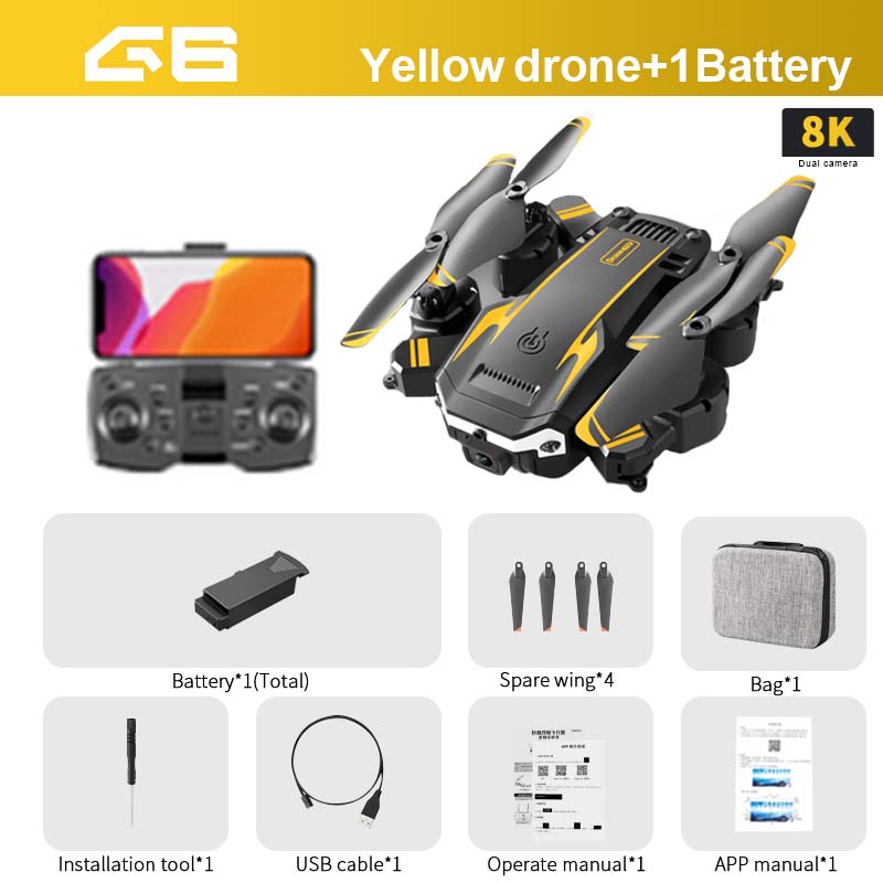 G6 Drone - 8K 5G GPS Professional Q6 HD Aerial Photography Obstacle Avoidance UAV Quadrotor Helicopter RC Distance 5000m 14 G6 Drone - 8K 5G GPS Professional Q6 HD Aerial Photography Obstacle Avoidance UAV Quadrotor Helicopter RC Distance 5000m — изображение 14