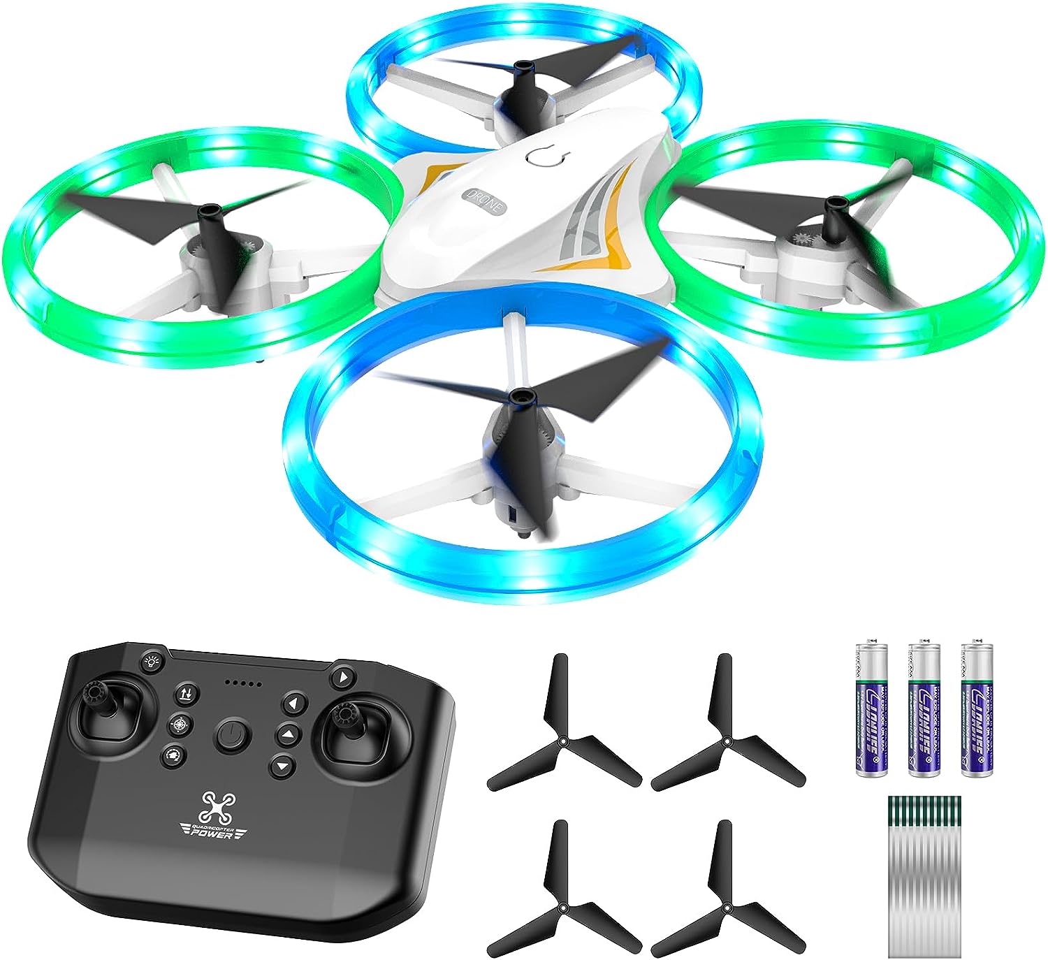 DyineeFy Mini Drone - Small Colorful Led Quadcopter with Altitude Hold, Headless Mode, 360° flip, and Auto Return Home 1 DyineeFy Mini Drone - Small Colorful Led Quadcopter with Altitude Hold, Headless Mode, 360° flip, and Auto Return Home