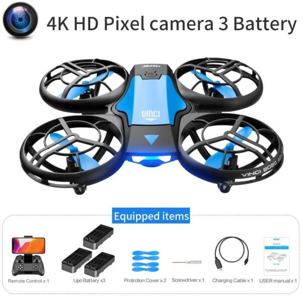 4DRC V8 Mini Drone - 4K 1080P HD Wide Angle Camera WiFi FPVDrone Height Keep Foldable Quadcopter Toy Gift - Image 24