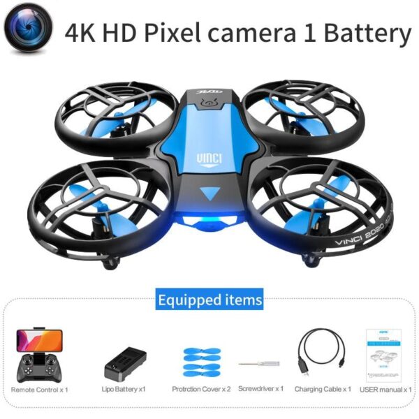 4DRC V8 Mini Drone - 4K 1080P HD Wide Angle Camera WiFi FPVDrone Height Keep Foldable Quadcopter Toy Gift - Image 11