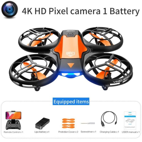 4DRC V8 Mini Drone - 4K 1080P HD Wide Angle Camera WiFi FPVDrone Height Keep Foldable Quadcopter Toy Gift - Image 5