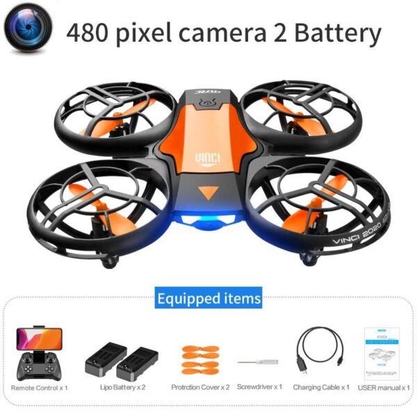 4DRC V8 Mini Drone - 4K 1080P HD Wide Angle Camera WiFi FPVDrone Height Keep Foldable Quadcopter Toy Gift - Image 4