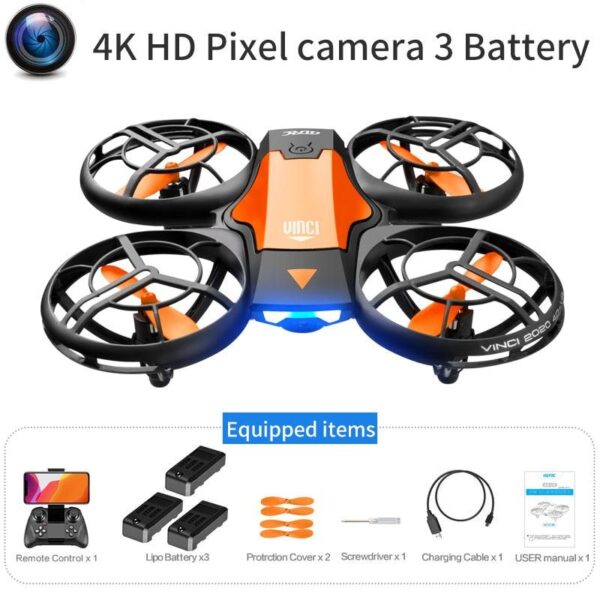 4DRC V8 Mini Drone - 4K 1080P HD Wide Angle Camera WiFi FPVDrone Height Keep Foldable Quadcopter Toy Gift - Image 3