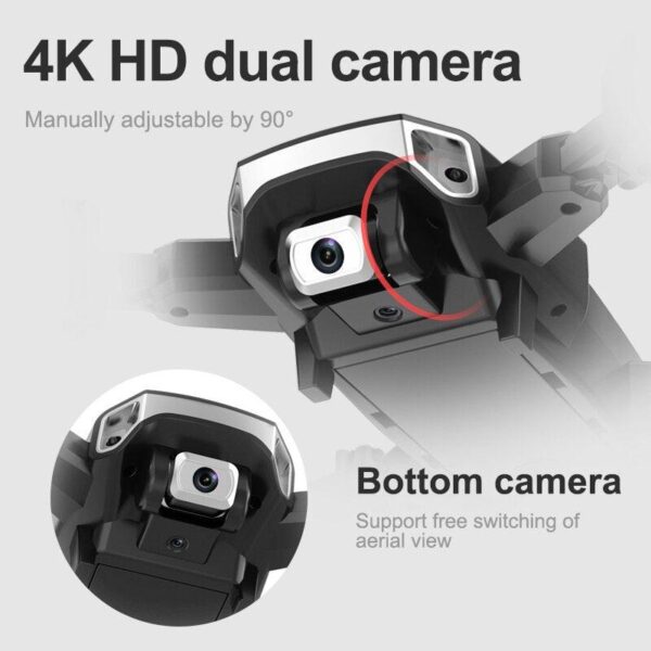 Eachine S60 Mini Drone - 4K Profesional WIFI FPV HD Camera Optical Flow Positioning 15mins Flight Time Foldable RC Drone Quadcopter RTF - صورة Eachine S60 Mini Drone - 4K Profesional WIFI FPV HD Camera Optical Flow Positioning 15mins Flight Time Foldable RC Drone Quadcopter RTF - صورة 4