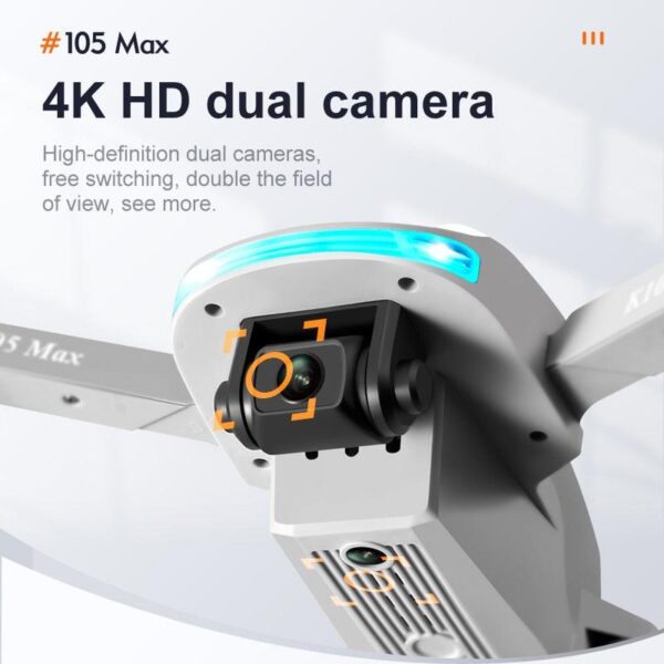 JINHENG K105 Max Drone - 4K HD Dual Camera With Obstacle Avoidance WiFi Fpv Foldable Quadcopter Toys For Children Hobbie - صورة JINHENG K105 Max Drone - 4K HD Dual Camera With Obstacle Avoidance WiFi Fpv Foldable Quadcopter Toys For Children Hobbie - صورة 21