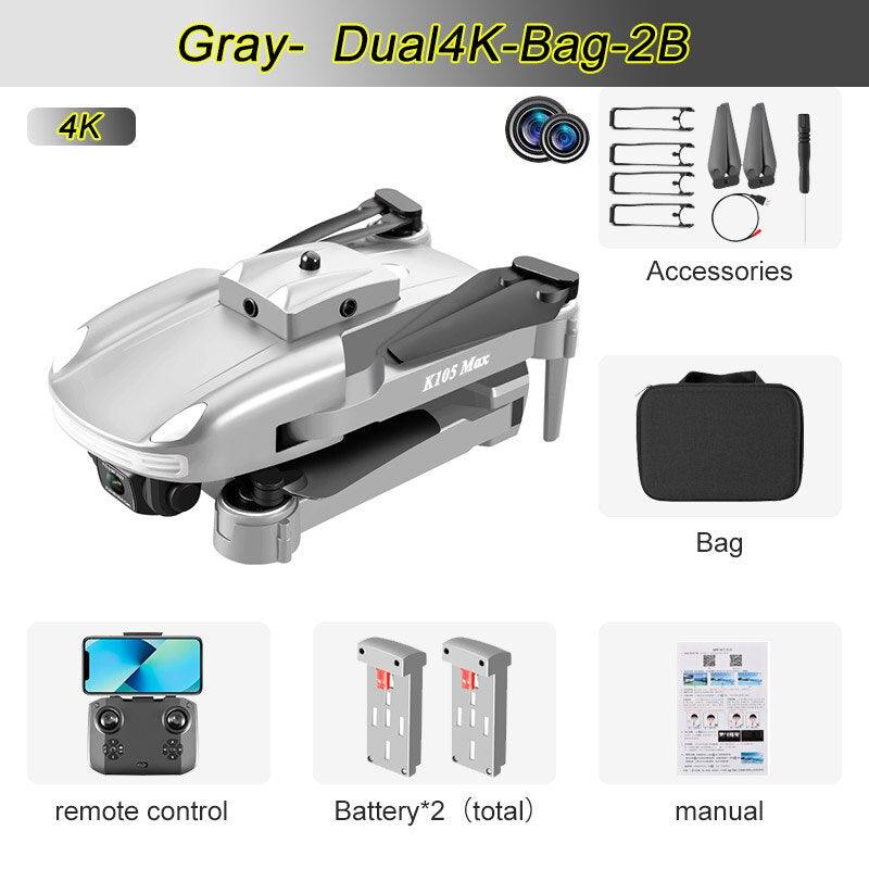 JINHENG K105 Max Drone - 4K HD Dual Camera With Obstacle Avoidance WiFi Fpv Foldable Quadcopter Toys For Children Hobbie 20 JINHENG K105 Max Drone - 4K HD Dual Camera With Obstacle Avoidance WiFi Fpv Foldable Quadcopter Toys For Children Hobbie — изображение 20