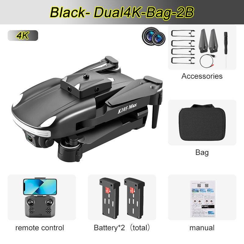 JINHENG K105 Max Drone - 4K HD Dual Camera With Obstacle Avoidance WiFi Fpv Foldable Quadcopter Toys For Children Hobbie 7 JINHENG K105 Max Drone - 4K HD Dual Camera With Obstacle Avoidance WiFi Fpv Foldable Quadcopter Toys For Children Hobbie — изображение 7