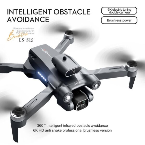 KBDFA S1S Min Drone - 4K 8K HD Camera WiFi FPV Brushless Motor Obstacle Avoidance Foldable Quadcopter Rc Helicopter Toys 23 KBDFA S1S Min Drone - 4K 8K HD Camera WiFi FPV Brushless Motor Obstacle Avoidance Foldable Quadcopter Rc Helicopter Toys - Image 23