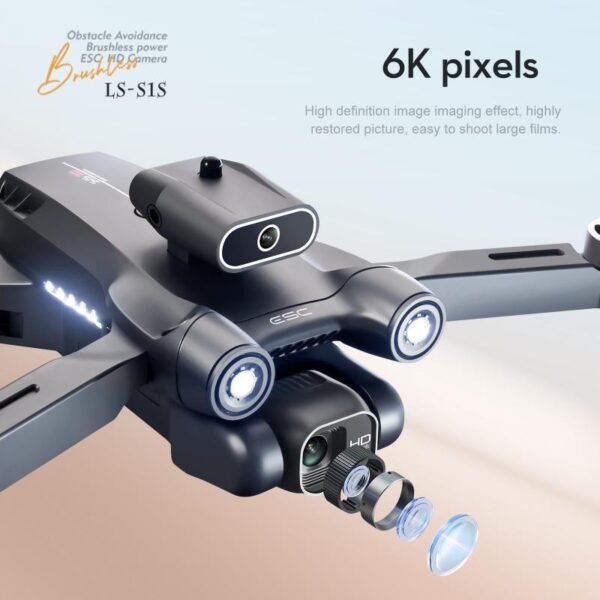 KBDFA S1S Min Drone - 4K 8K HD Camera WiFi FPV Brushless Motor Obstacle Avoidance Foldable Quadcopter Rc Helicopter Toys 21 KBDFA S1S Min Drone - 4K 8K HD Camera WiFi FPV Brushless Motor Obstacle Avoidance Foldable Quadcopter Rc Helicopter Toys - Image 21