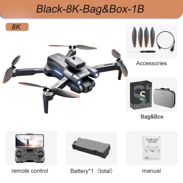 KBDFA S1S Min Drone - 4K 8K HD Camera WiFi FPV Brushless Motor Obstacle Avoidance Foldable Quadcopter Rc Helicopter Toys 17 KBDFA S1S Min Drone - 4K 8K HD Camera WiFi FPV Brushless Motor Obstacle Avoidance Foldable Quadcopter Rc Helicopter Toys - Image 17