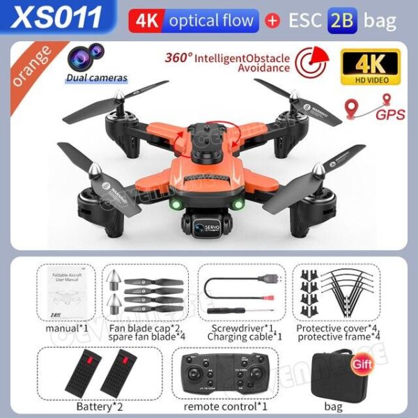KBDFA XS011 Drone - 2023 New Mini Drone 4k Profesional HD Camera With obstacle avoidance Brushless Foldable Quadcopter RC Helicopter Toy 4 KBDFA XS011 Drone - 2023 New Mini Drone 4k Profesional HD Camera With obstacle avoidance Brushless Foldable Quadcopter RC Helicopter Toy - Image 4