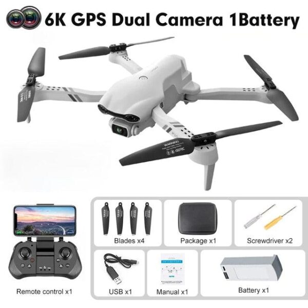 KBDFA F10 GPS Drone - 4K Professional 6K HD Dual Camera 2.4G/5G WIFI FPV RC Helicopter Foldable Quadcopter RC Distance aircraft 4 KBDFA F10 GPS Drone - 4K Professional 6K HD Dual Camera 2.4G/5G WIFI FPV RC Helicopter Foldable Quadcopter RC Distance aircraft - Image 4