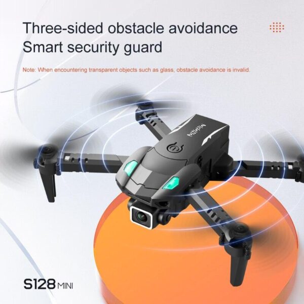 KBDFA S128 Mini Drone - 4K HD Camera Three-sided Obstacle Avoidance Air Pressure Fixed Height Professional Foldable Quadcopter Toy — изображение 15