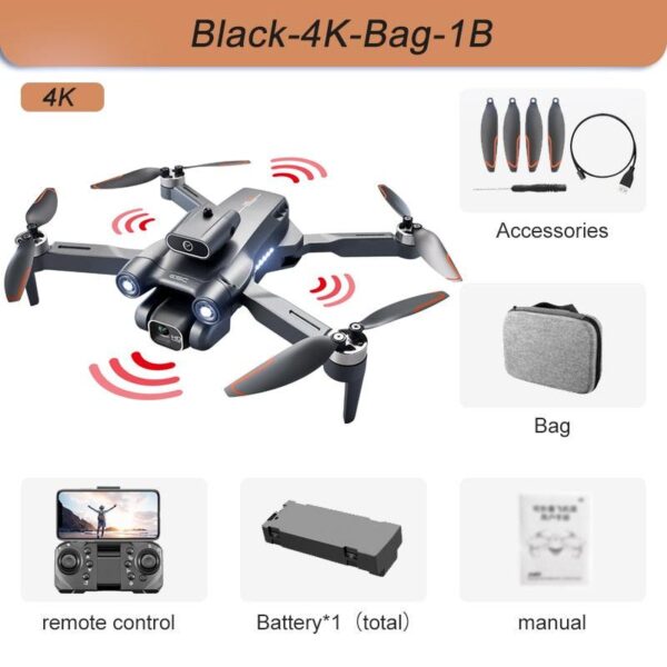 LSRC-S1S Drone - 2024 New RC Drone 145g 4K 8K HD Gimbal Anti-Shake Camera 360° Obstacle Avoidance One Key Takeoff Brushless Motor Quadcopter 9 LSRC-S1S Drone - 2024 New RC Drone 145g 4K 8K HD Gimbal Anti-Shake Camera 360° Obstacle Avoidance One Key Takeoff Brushless Motor Quadcopter - صورة LSRC-S1S Drone - 2024 New RC Drone 145g 4K 8K HD Gimbal Anti-Shake Camera 360° Obstacle Avoidance One Key Takeoff Brushless Motor Quadcopter - صورة 9