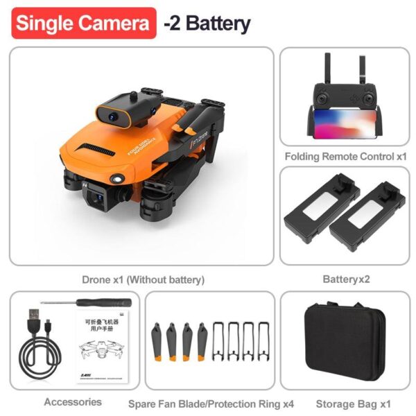 KBDFA NEW P7 Mini Drone - 4k Camera Drone FPV Obstacle Avoidance Professional  Quadcopter RC Helicopter Drone Children's Toy Gift - صورة KBDFA NEW P7 Mini Drone - 4k Camera Drone FPV Obstacle Avoidance Professional  Quadcopter RC Helicopter Drone Children's Toy Gift - صورة 12