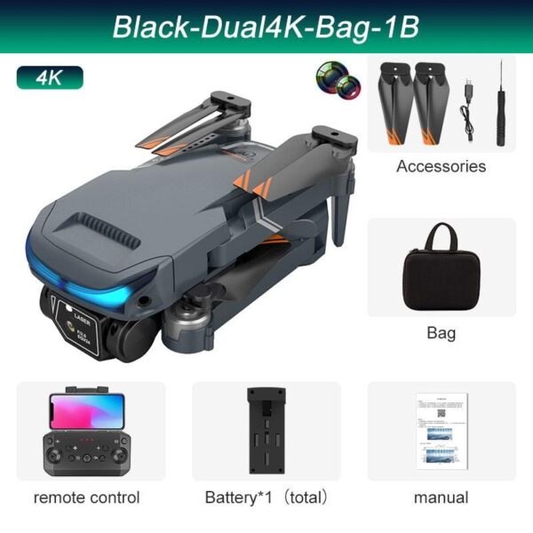 JINHENG LS-XT9 Drone - 2023 New 4K Dual Camera Wifi FPV Optical flow location Obstacle Avoidance Folding Drone Quadcopter Helicopter Gifts - صورة JINHENG LS-XT9 Drone - 2023 New 4K Dual Camera Wifi FPV Optical flow location Obstacle Avoidance Folding Drone Quadcopter Helicopter Gifts - صورة 14