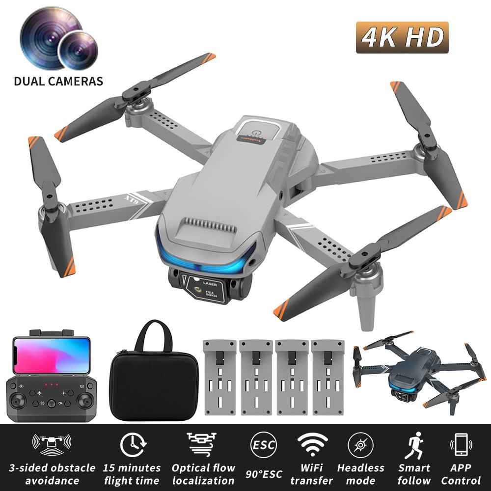 XT9 Mini Drone - 4K Double Camera FPV Drone Smart Obstacle Avoidance Drones Foldable Optical Flow RC Helicopter Toy 2 XT9 Mini Drone - 4K Double Camera FPV Drone Smart Obstacle Avoidance Drones Foldable Optical Flow RC Helicopter Toy - صورة XT9 Mini Drone - 4K Double Camera FPV Drone Smart Obstacle Avoidance Drones Foldable Optical Flow RC Helicopter Toy - صورة 2