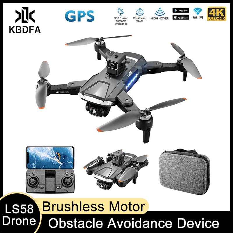 KBDFA LS58 Drone - 4k camera drone GPS 5G WIFI RC Helicopters FPV Remote Control Toys Foldable Quadcopter Gift professional Drones 2 KBDFA LS58 Drone - 4k camera drone GPS 5G WIFI RC Helicopters FPV Remote Control Toys Foldable Quadcopter Gift professional Drones - Image 2