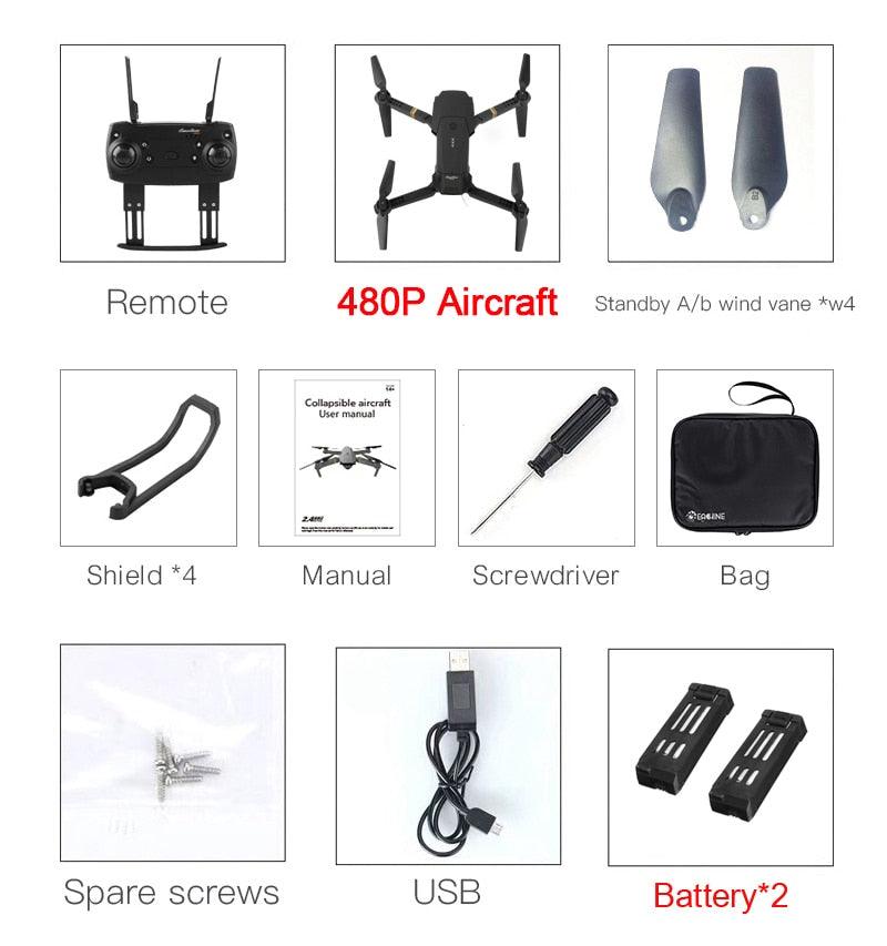 Eachine E58 Drone - Wide Angle HD 1080P/720P/480P Camera WIFI FPV Hight Hold Mode Foldable Arm RC Quadcopter Drone X Pro RTF Dron 11 Eachine E58 Drone - Wide Angle HD 1080P/720P/480P Camera WIFI FPV Hight Hold Mode Foldable Arm RC Quadcopter Drone X Pro RTF Dron — изображение 11