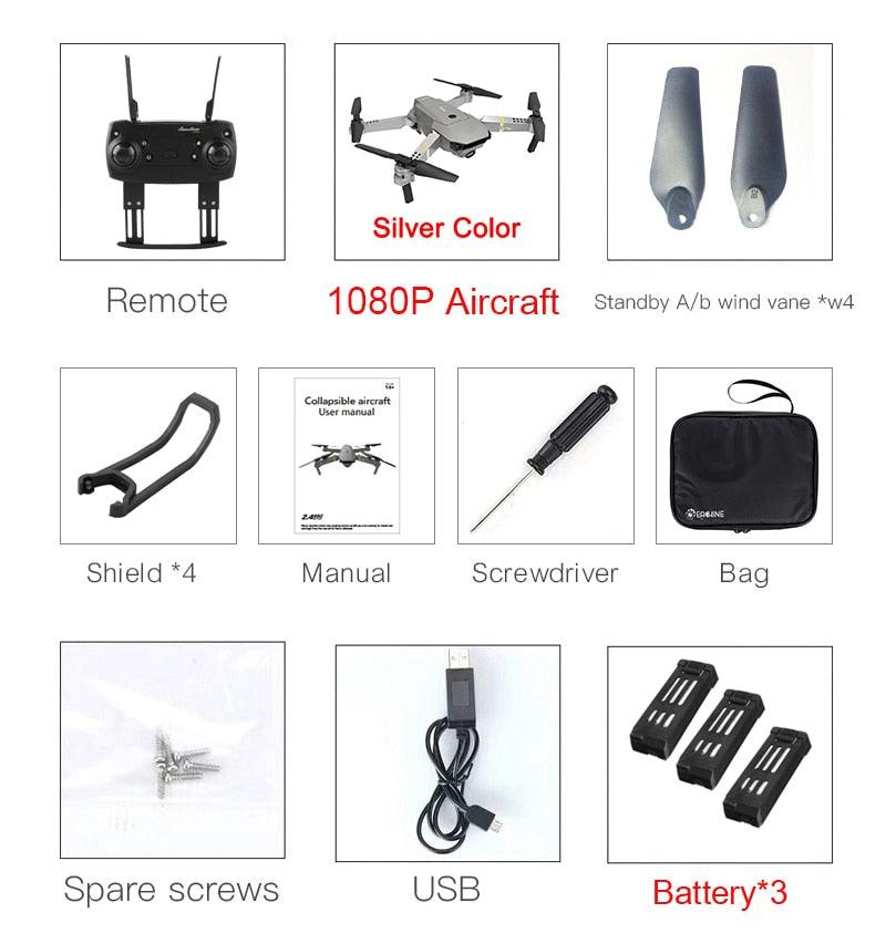 Eachine E58 Drone - Wide Angle HD 1080P/720P/480P Camera WIFI FPV Hight Hold Mode Foldable Arm RC Quadcopter Drone X Pro RTF Dron 9 Eachine E58 Drone - Wide Angle HD 1080P/720P/480P Camera WIFI FPV Hight Hold Mode Foldable Arm RC Quadcopter Drone X Pro RTF Dron — изображение 9