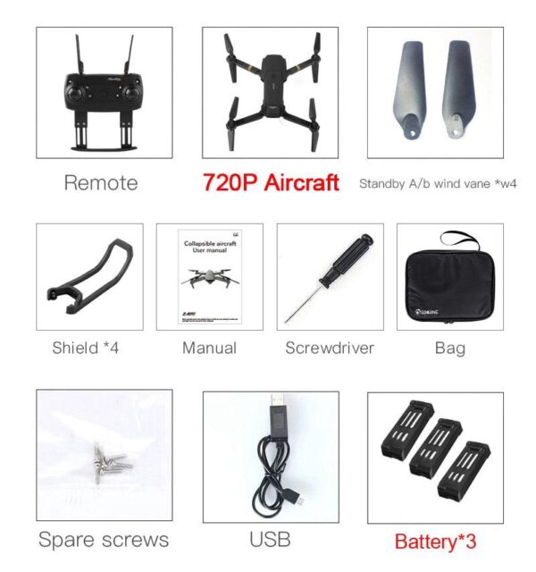 Eachine E58 Drone - Wide Angle HD 1080P/720P/480P Camera WIFI FPV Hight Hold Mode Foldable Arm RC Quadcopter Drone X Pro RTF Dron 6 Eachine E58 Drone - Wide Angle HD 1080P/720P/480P Camera WIFI FPV Hight Hold Mode Foldable Arm RC Quadcopter Drone X Pro RTF Dron - صورة Eachine E58 Drone - Wide Angle HD 1080P/720P/480P Camera WIFI FPV Hight Hold Mode Foldable Arm RC Quadcopter Drone X Pro RTF Dron - صورة 6