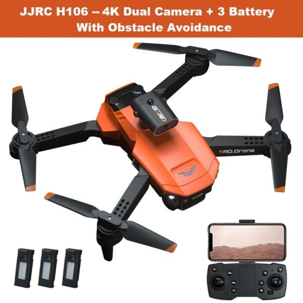 JJRC H106 Drone - 4K Professional Dual Camera 6CH Foldable Drone Obstacle Avoidance Helicopter Toy Kids RC Toys RC Quadcopter 24 JJRC H106 Drone - 4K Professional Dual Camera 6CH Foldable Drone Obstacle Avoidance Helicopter Toy Kids RC Toys RC Quadcopter — изображение 24