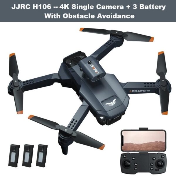 JJRC H106 Drone - 4K Professional Dual Camera 6CH Foldable Drone Obstacle Avoidance Helicopter Toy Kids RC Toys RC Quadcopter 16 JJRC H106 Drone - 4K Professional Dual Camera 6CH Foldable Drone Obstacle Avoidance Helicopter Toy Kids RC Toys RC Quadcopter — изображение 16