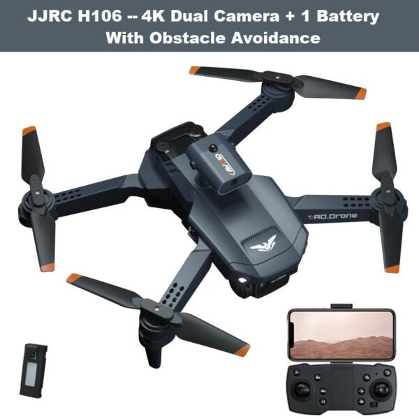 JJRC H106 Drone - 4K Professional Dual Camera 6CH Foldable Drone Obstacle Avoidance Helicopter Toy Kids RC Toys RC Quadcopter 11 JJRC H106 Drone - 4K Professional Dual Camera 6CH Foldable Drone Obstacle Avoidance Helicopter Toy Kids RC Toys RC Quadcopter — изображение 11