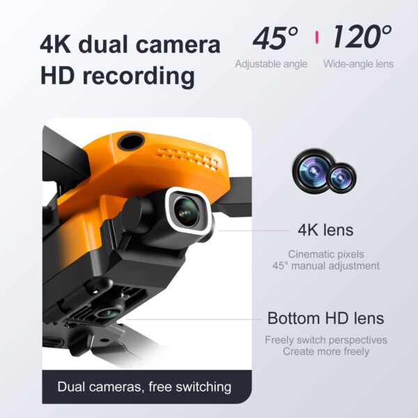 KBDFA KY907 Mini Drone - 4K HD Dual Camera Drone Automatic Obstacle Avoidance Foldable Quadcopter FPV Height Keep RC Dron Toy Gift 20 KBDFA KY907 Mini Drone - 4K HD Dual Camera Drone Automatic Obstacle Avoidance Foldable Quadcopter FPV Height Keep RC Dron Toy Gift - Image 20