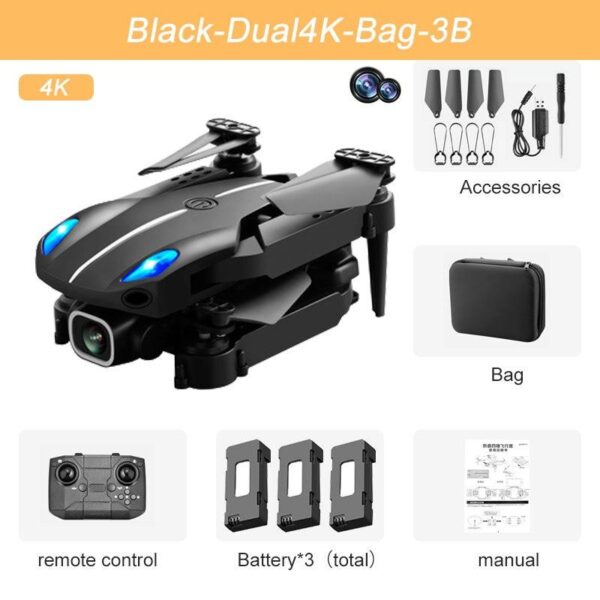KBDFA KY907 Mini Drone - 4K HD Dual Camera Drone Automatic Obstacle Avoidance Foldable Quadcopter FPV Height Keep RC Dron Toy Gift 16 KBDFA KY907 Mini Drone - 4K HD Dual Camera Drone Automatic Obstacle Avoidance Foldable Quadcopter FPV Height Keep RC Dron Toy Gift - Image 16