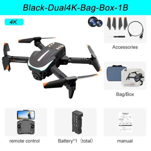 K109 Mini Drone - 2024 New Breathing Light 4K Dual HD Camera Automatic Obstacle Avoidance Professional Foldable Drone Quadcopter Gifts - صورة K109 Mini Drone - 2024 New Breathing Light 4K Dual HD Camera Automatic Obstacle Avoidance Professional Foldable Drone Quadcopter Gifts - صورة 16
