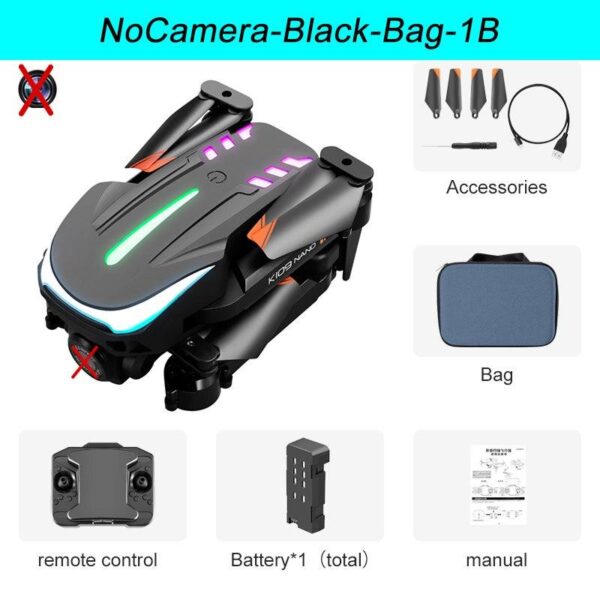K109 Mini Drone - 2024 New Breathing Light 4K Dual HD Camera Automatic Obstacle Avoidance Professional Foldable Drone Quadcopter Gifts - صورة K109 Mini Drone - 2024 New Breathing Light 4K Dual HD Camera Automatic Obstacle Avoidance Professional Foldable Drone Quadcopter Gifts - صورة 4