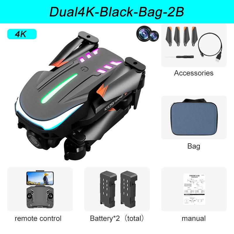 K109 Mini Drone - 2024 New Breathing Light 4K Dual HD Camera Automatic Obstacle Avoidance Professional Foldable Drone Quadcopter Gifts 3 K109 Mini Drone - 2024 New Breathing Light 4K Dual HD Camera Automatic Obstacle Avoidance Professional Foldable Drone Quadcopter Gifts - Image 3
