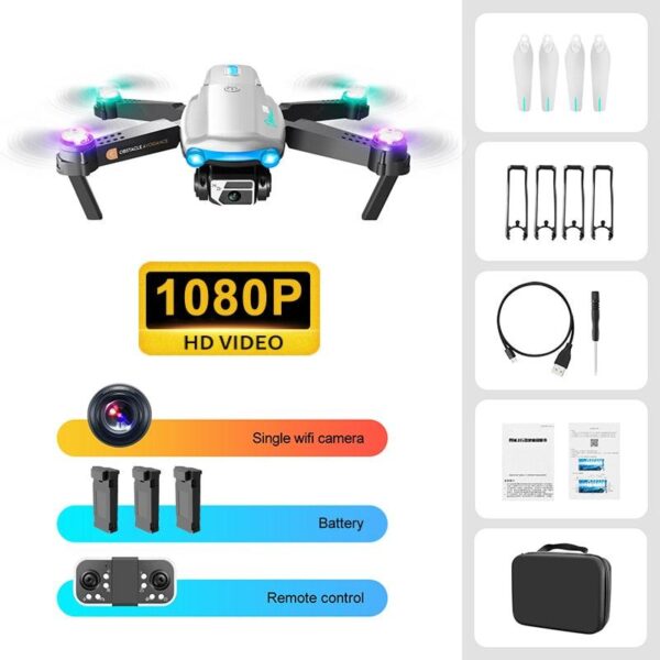 KBDFA S98 Drone - Cool Light Effect RC Helicopter Four-Sided Obstacle Avoidance UAV Optical Flow HD Camera Folding Drones Toy Gift 25 KBDFA S98 Drone - Cool Light Effect RC Helicopter Four-Sided Obstacle Avoidance UAV Optical Flow HD Camera Folding Drones Toy Gift - Image 25