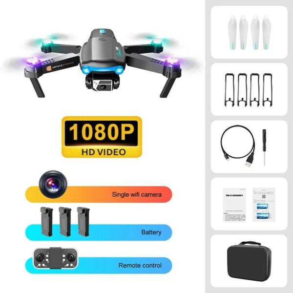 KBDFA S98 Drone - Cool Light Effect RC Helicopter Four-Sided Obstacle Avoidance UAV Optical Flow HD Camera Folding Drones Toy Gift 21 KBDFA S98 Drone - Cool Light Effect RC Helicopter Four-Sided Obstacle Avoidance UAV Optical Flow HD Camera Folding Drones Toy Gift - Image 21