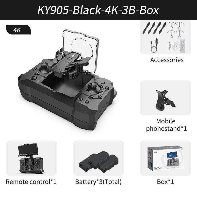 QJ KY905 Mini Drone - Profesional 4K Camera Wifi FPV Foldable Dron Quadcopter One-Key Return 360 Rolling RC Helicopter Kid Toys 3 QJ KY905 Mini Drone - Profesional 4K Camera Wifi FPV Foldable Dron Quadcopter One-Key Return 360 Rolling RC Helicopter Kid Toys - Image 3