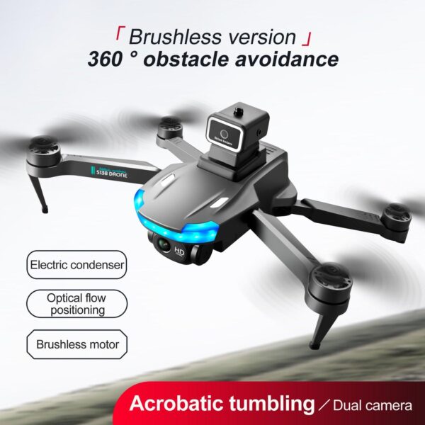 KBDFA S138 Drone - 8K Dual Camera Drone Foldable Optical Flow Rcfpv Aerial Photography Brushless Quadcopter Children's Toy Drone Gift 22 KBDFA S138 Drone - 8K Dual Camera Drone Foldable Optical Flow Rcfpv Aerial Photography Brushless Quadcopter Children's Toy Drone Gift - Image 22