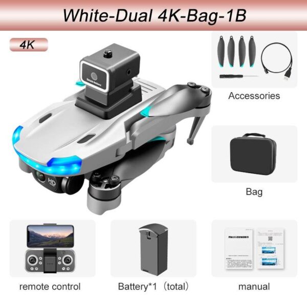 KBDFA S138 Drone - 8K Dual Camera Drone Foldable Optical Flow Rcfpv Aerial Photography Brushless Quadcopter Children's Toy Drone Gift 18 KBDFA S138 Drone - 8K Dual Camera Drone Foldable Optical Flow Rcfpv Aerial Photography Brushless Quadcopter Children's Toy Drone Gift - Image 18